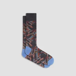 Abstract Mid-Calf Socks