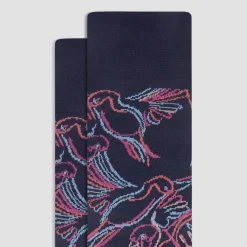 Abstract Mid-Calf Socks