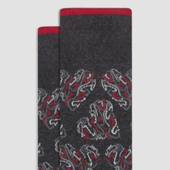 Abstract Mid-Calf Socks