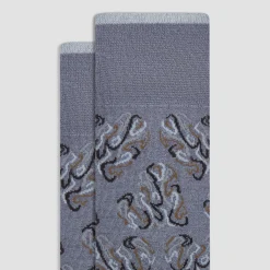 Abstract Mid-Calf Socks