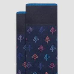 Abstract Mid-Calf Socks