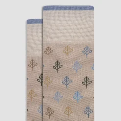Abstract Mid-Calf Socks