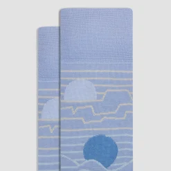 Abstract Mid-Calf Socks