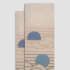 Abstract Mid-Calf Socks