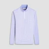 Anthony Leaf Print OoohCotton Quarter-Zip Pullover