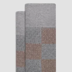 Checkerboard Mid-Calf Socks
