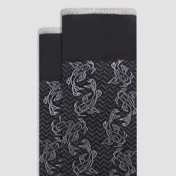 Chevron Abstract Mid-Calf Socks