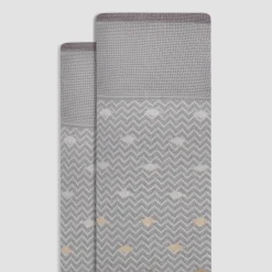 Chevron Geometric Mid-Calf Socks