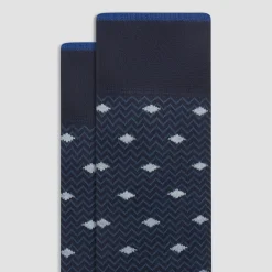Chevron Geometric Mid-Calf Socks