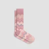Chevron Stripe Mid-Calf Socks