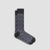 Chevron Stripe Mid-Calf Socks