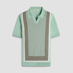 Color Block Short Sleeve Johnny Sweater