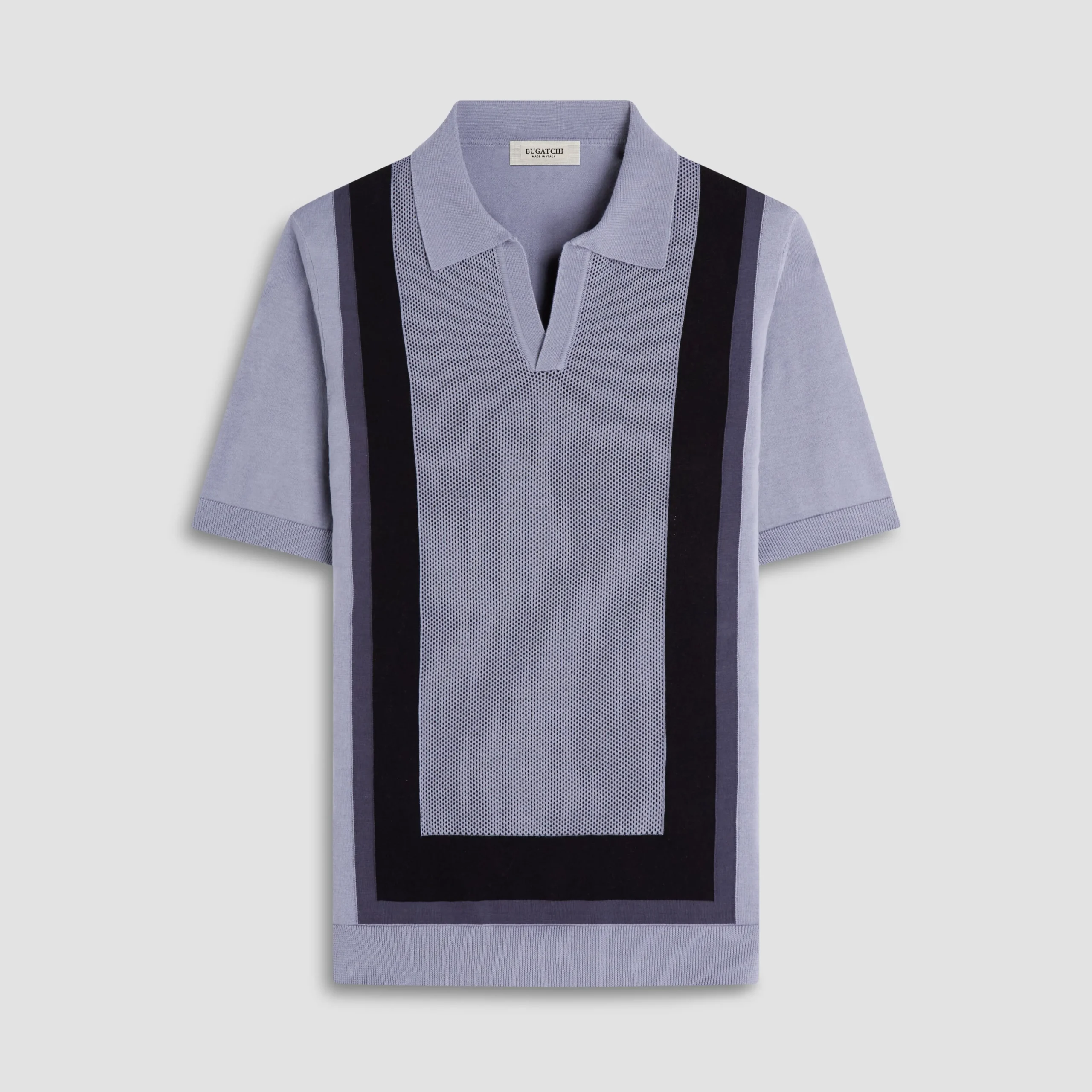 Color Block Short Sleeve Johnny Sweater