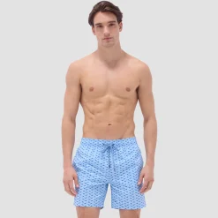 Cosmo Fish Print Swim Trunks