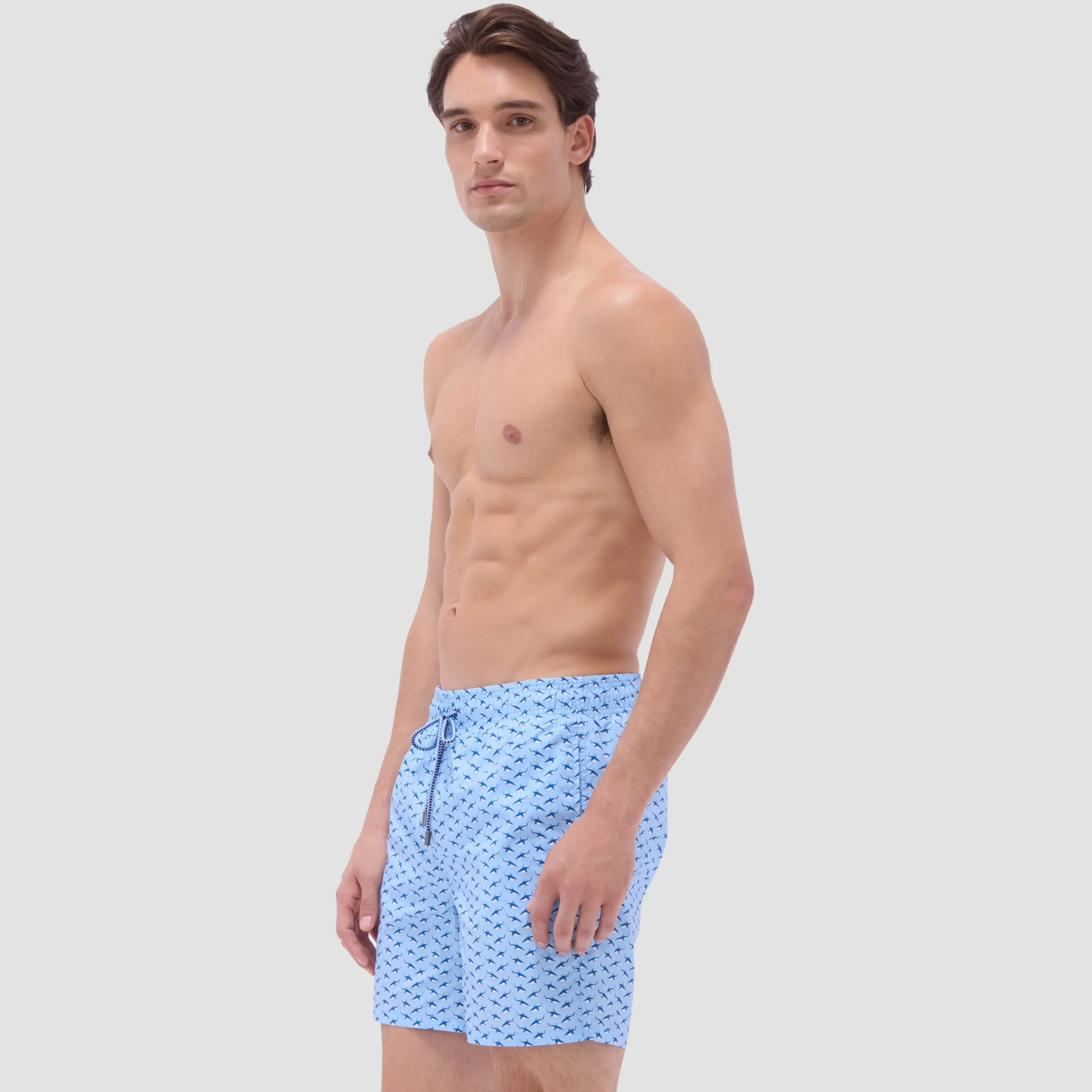 Cosmo Fish Print Swim Trunks