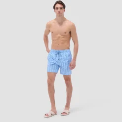 Cosmo Fish Print Swim Trunks