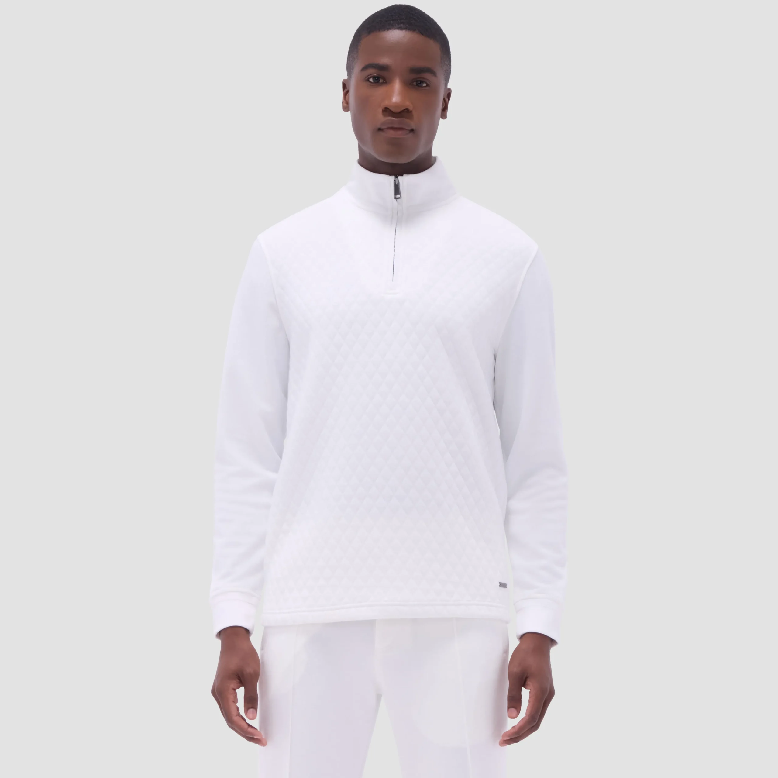 Diamond Quilt Performance Quarter-Zip Pullover