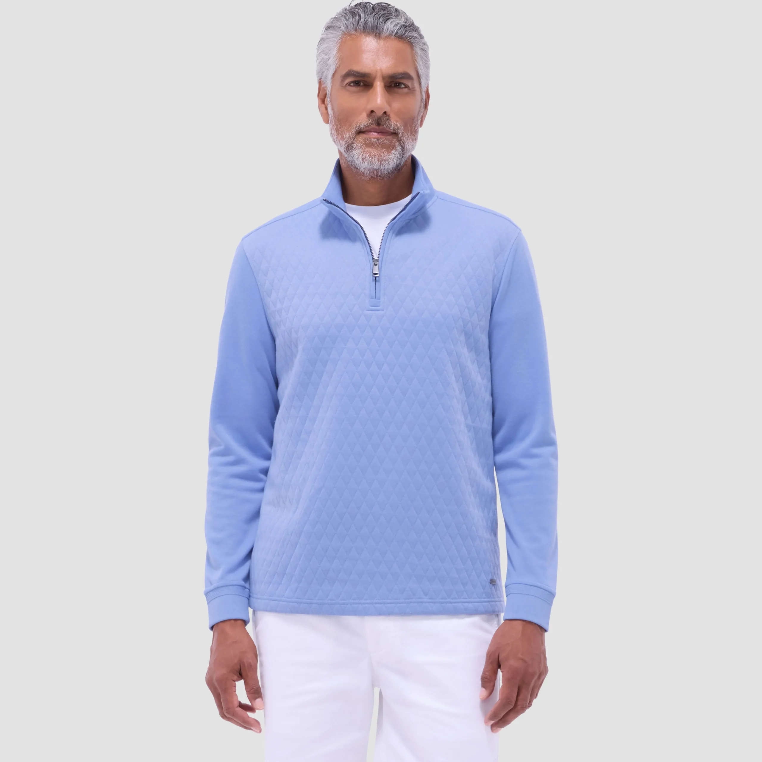 Diamond Quilt Performance Quarter-Zip Pullover