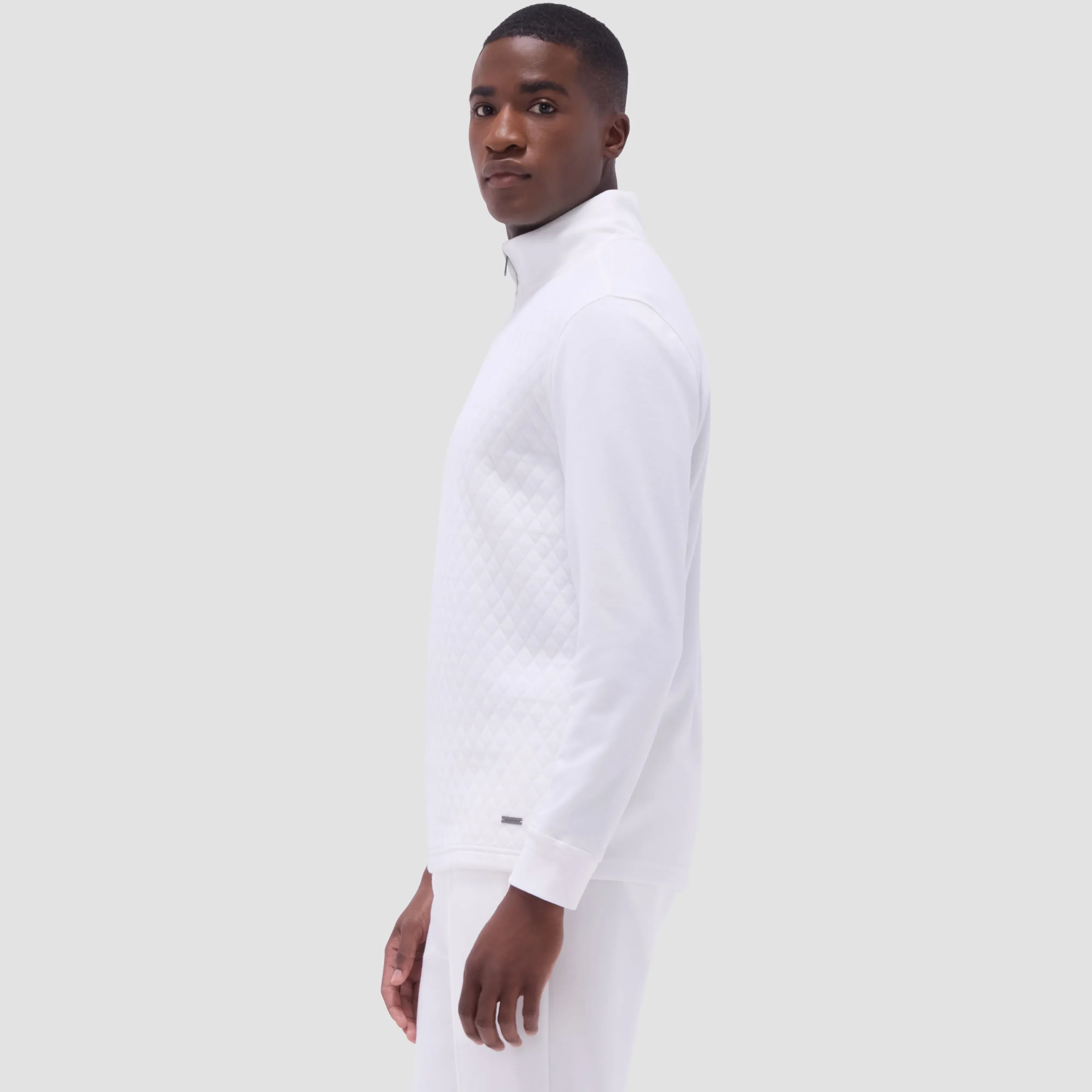 Diamond Quilt Performance Quarter-Zip Pullover