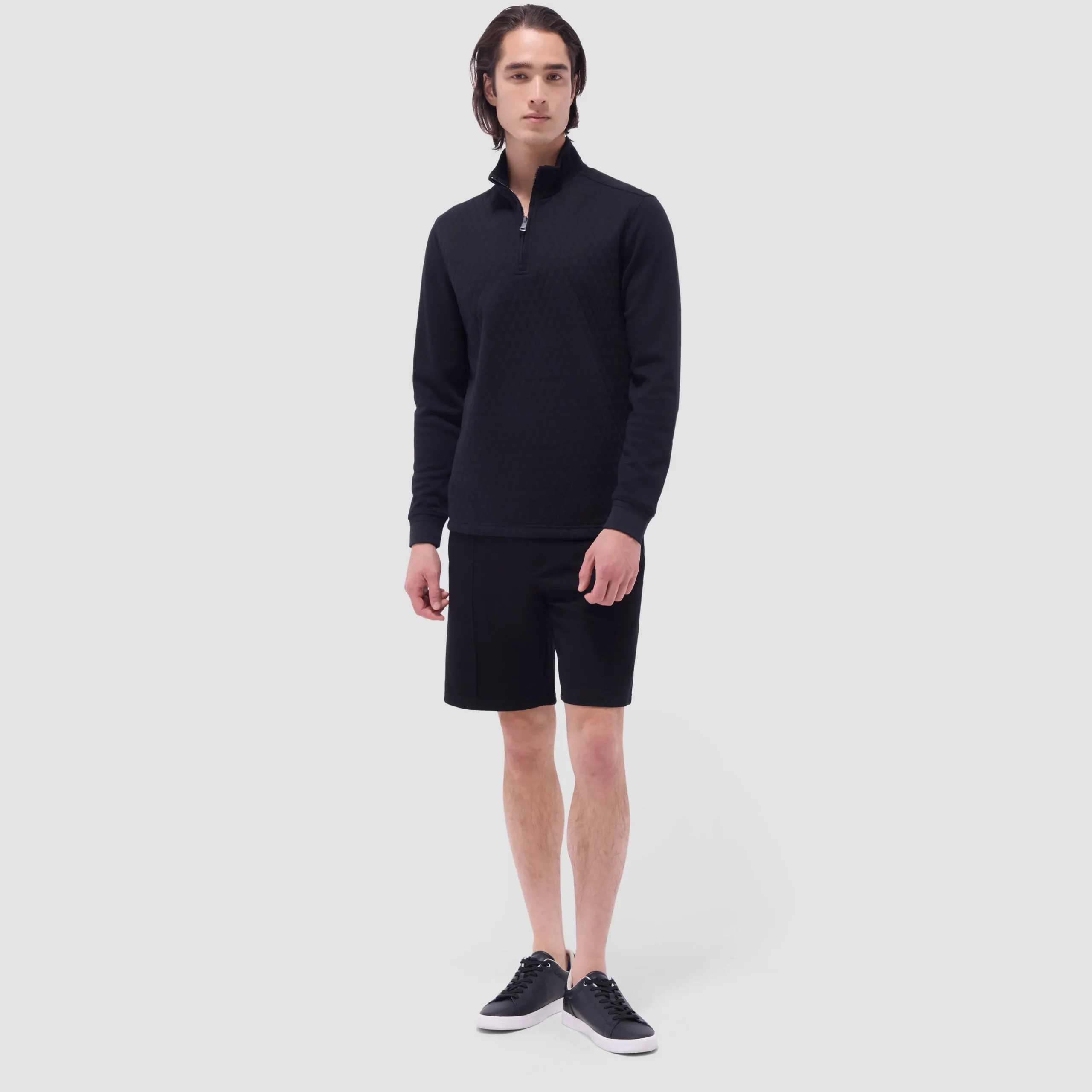 Diamond Quilt Performance Quarter-Zip Pullover