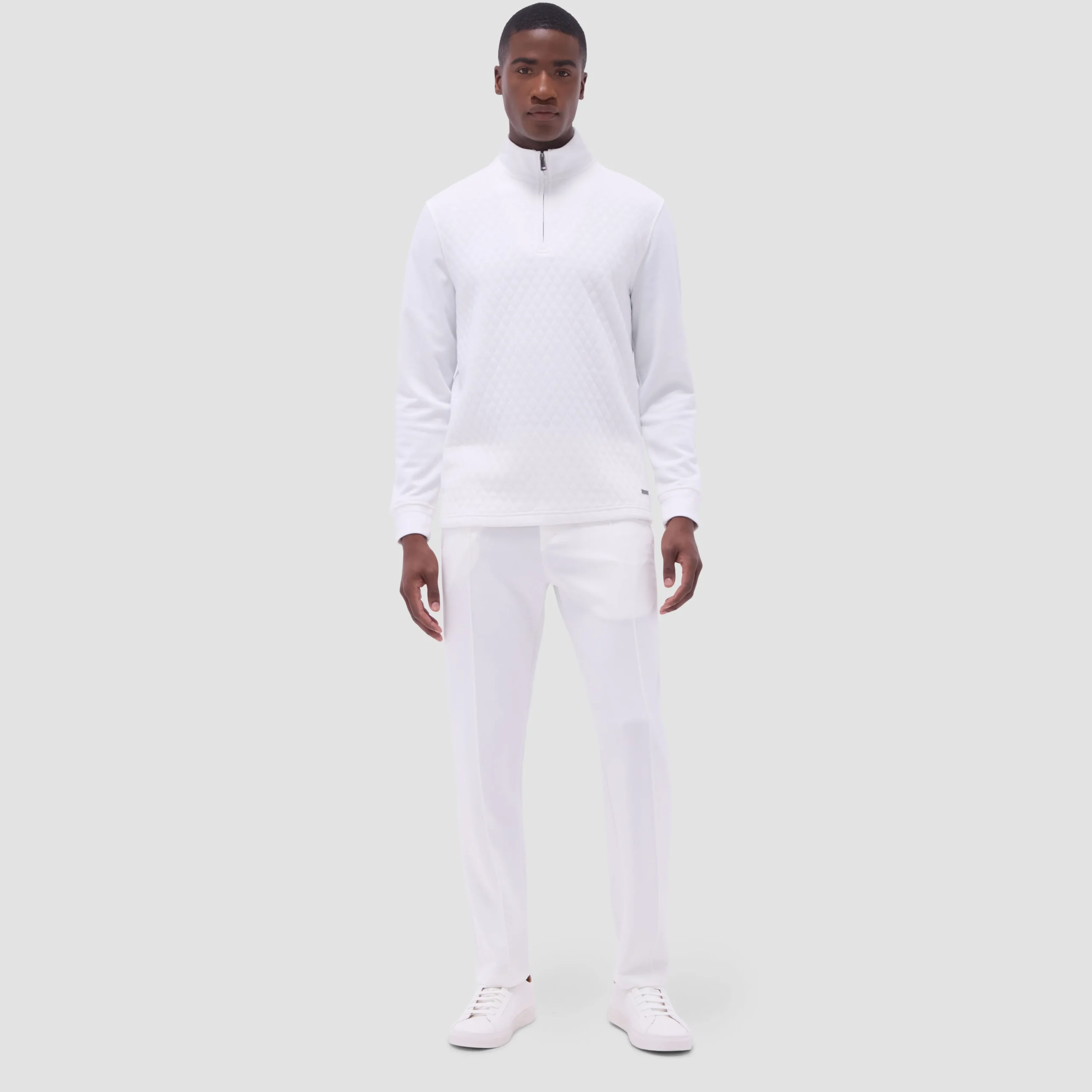 Diamond Quilt Performance Quarter-Zip Pullover