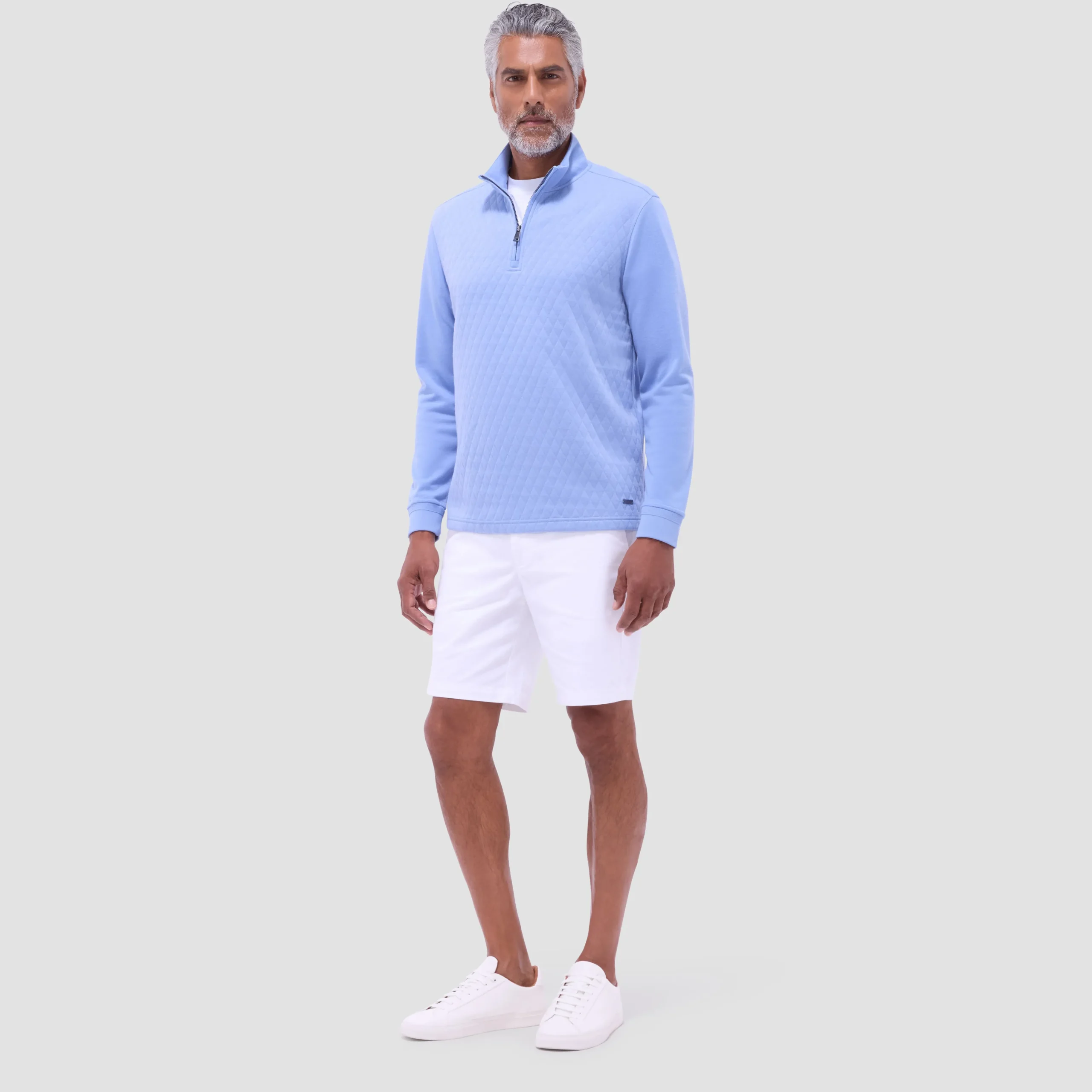 Diamond Quilt Performance Quarter-Zip Pullover