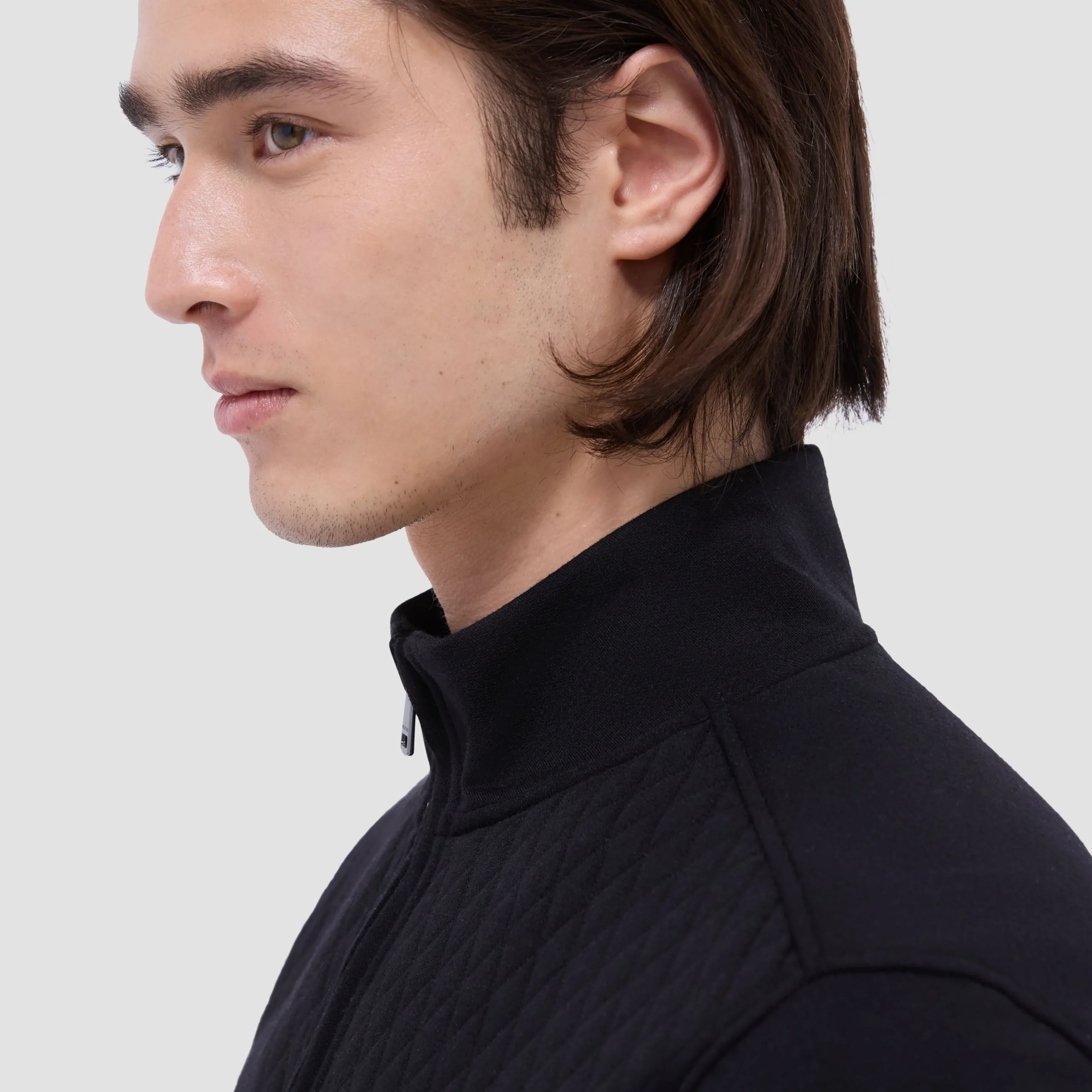 Diamond Quilt Performance Quarter-Zip Pullover