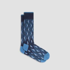 Geometric Mid-Calf Sock