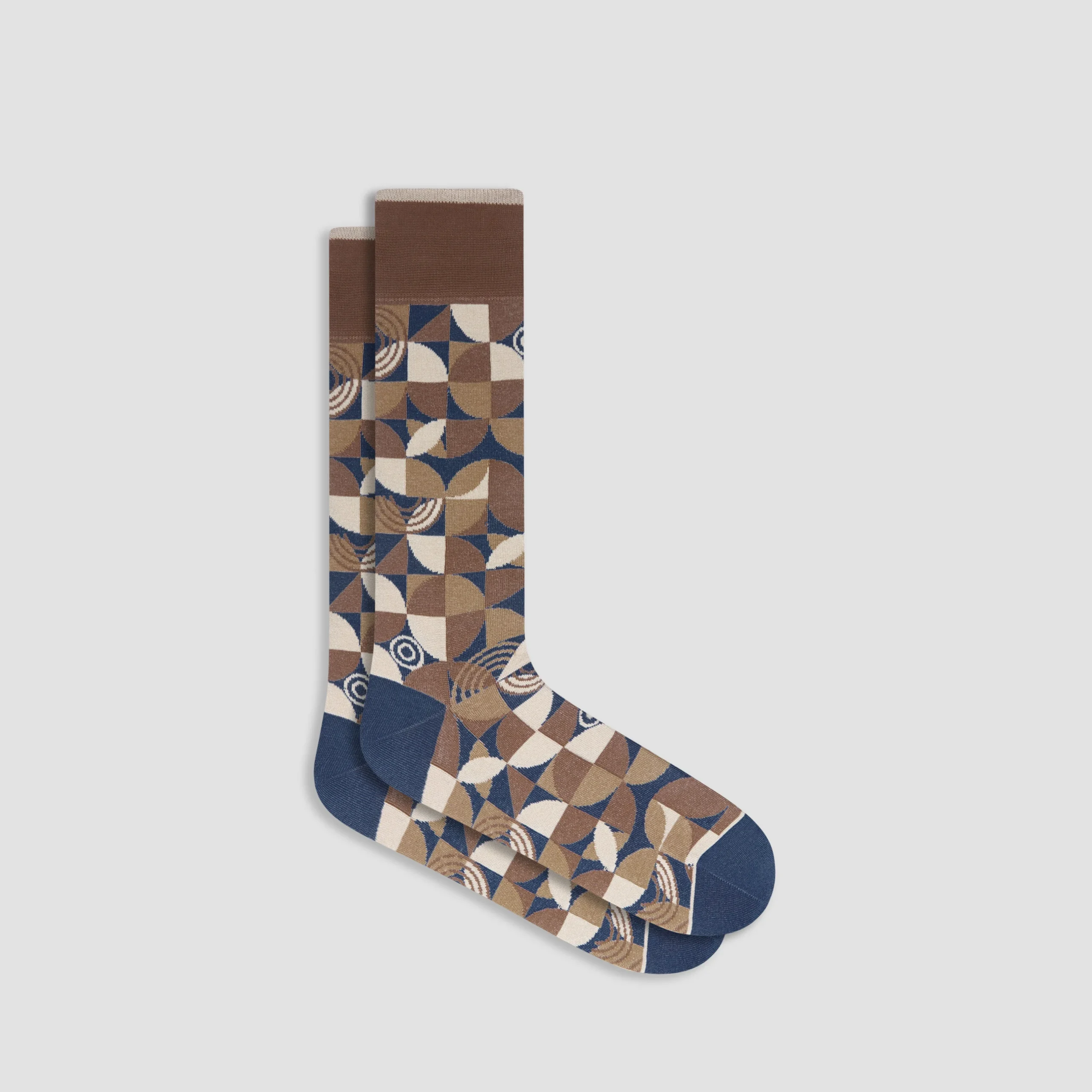 Geometric Mid-Calf Sock