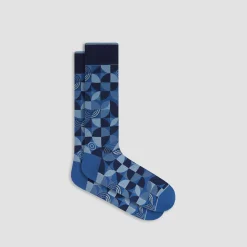 Geometric Mid-Calf Sock