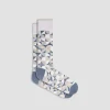 Geometric Mid-Calf Sock