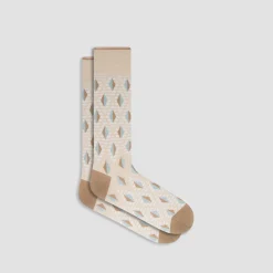 Geometric Mid-Calf Sock
