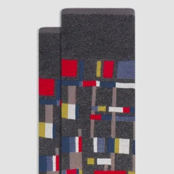 Geometric Mid-Calf Sock