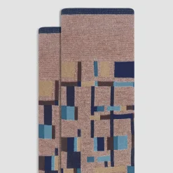 Geometric Mid-Calf Sock