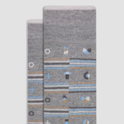 Geometric Mid-Calf Sock