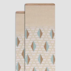 Geometric Mid-Calf Sock