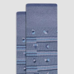 Geometric Mid-Calf Sock
