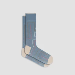 Geometric Mid-Calf Socks