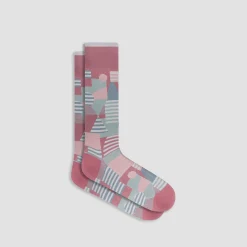 Geometric Mid-Calf Socks