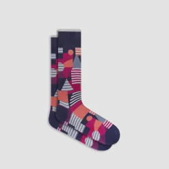 Geometric Mid-Calf Socks
