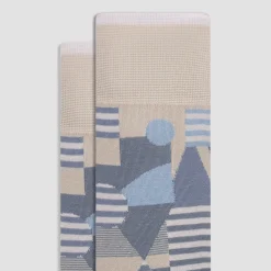 Geometric Mid-Calf Socks