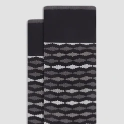 Geometric Mid-Calf Socks