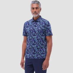 Hendrix Hawaiian Print Polo Shirt