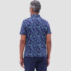 Hendrix Hawaiian Print Polo Shirt