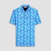 Hendrix Leaf Print Polo Shirt