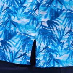 Hendrix Leaf Print Polo Shirt