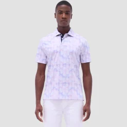 Hendrix Watercolor Palm Tree Polo Shirt