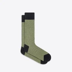 Houndstooth Mid-Calf Socks