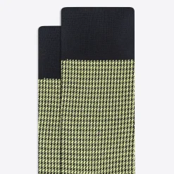 Houndstooth Mid-Calf Socks