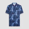 Indigo Palm Polo Shirt
